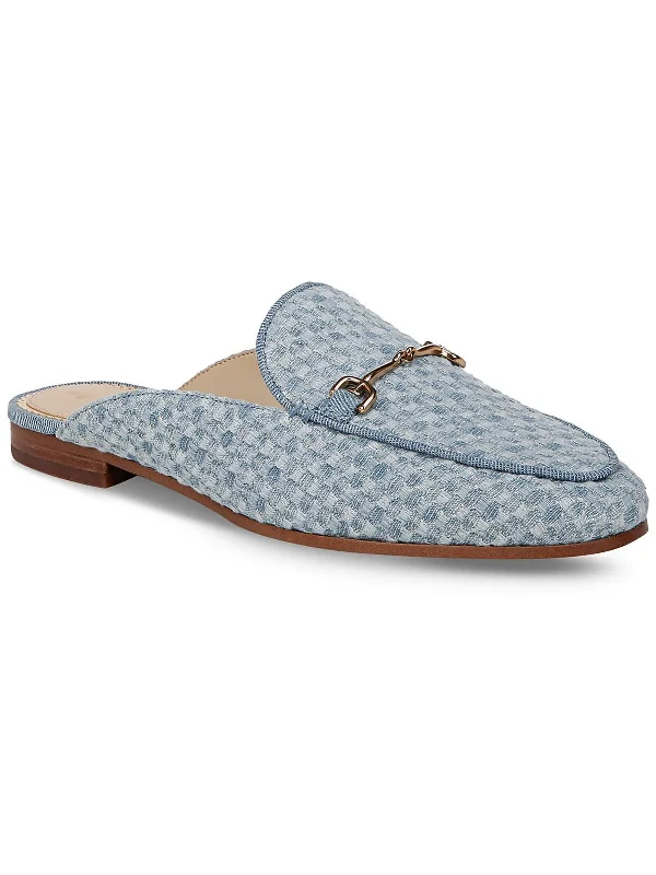 Linnie Womens Denim Slip On Mules