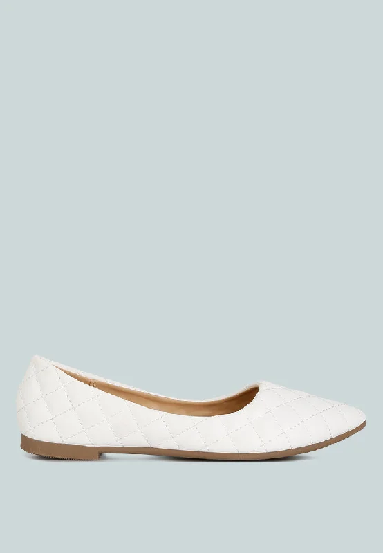 rikhani quilted detail ballet flats