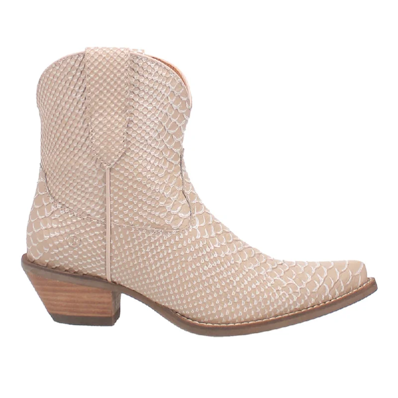 Sorta Sweet Snake Print Snip Toe Cowboy Booties