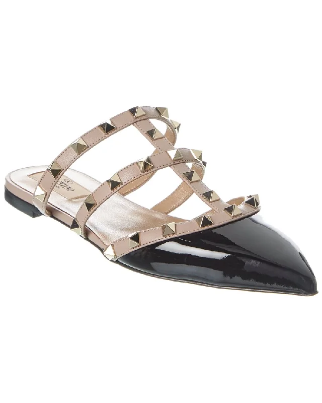 Valentino Rockstud Caged Patent Flat