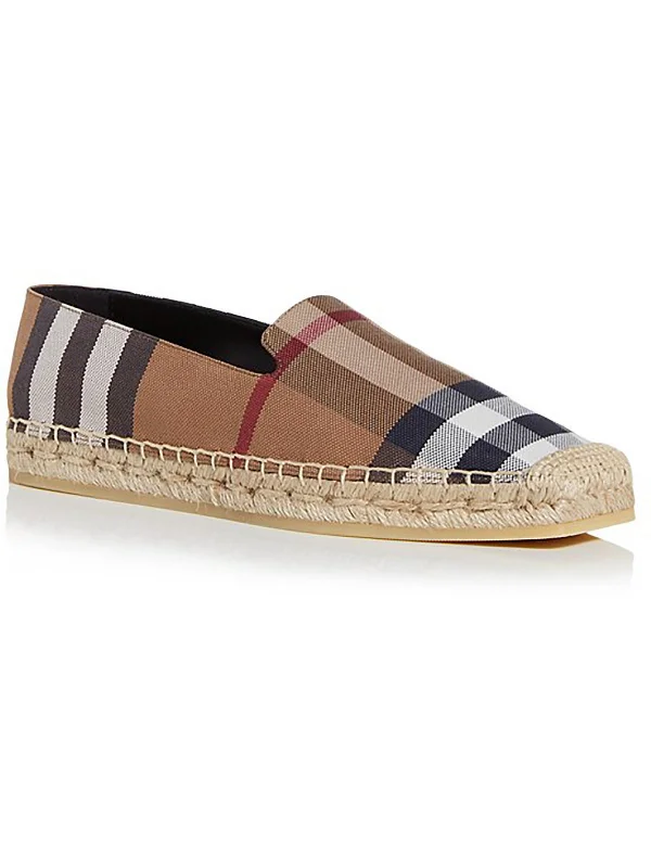 Womens Cotton Flat Espadrilles