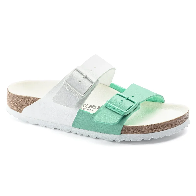 Birkenstock Arizona Split white/bold jade Birko-Flor