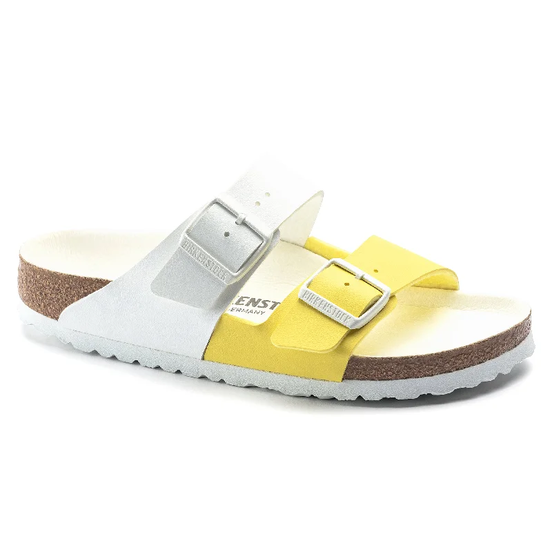 Birkenstock Arizona Split white/lime sour Birko-Flor