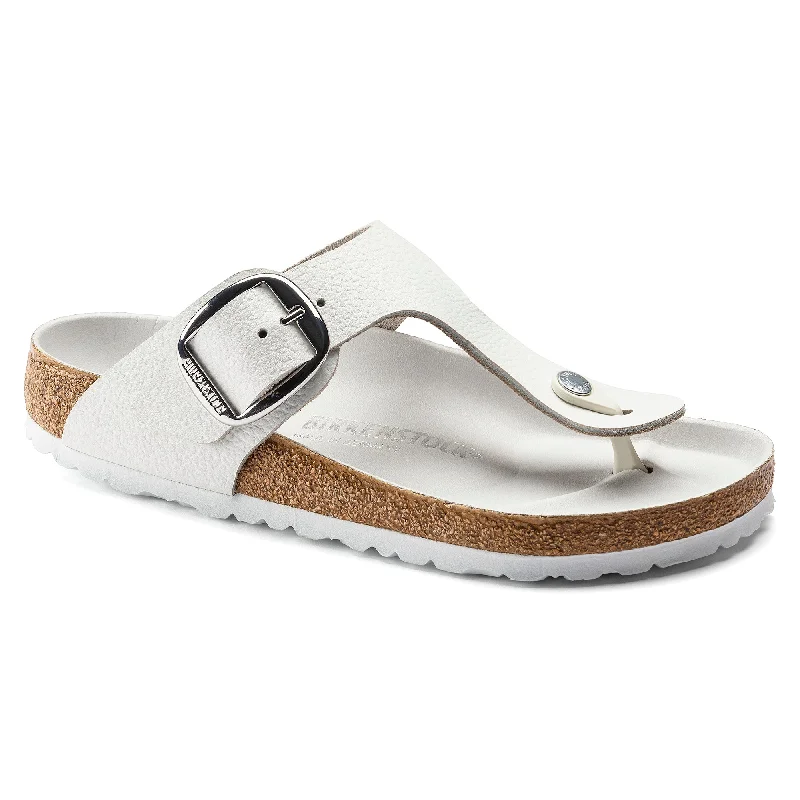 Birkenstock Gizeh Big Buckle white leather