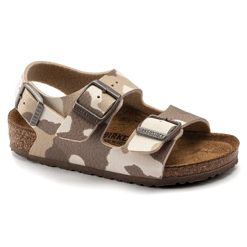 Birkenstock Kids Milano desert soil camo almond Birko-Flor