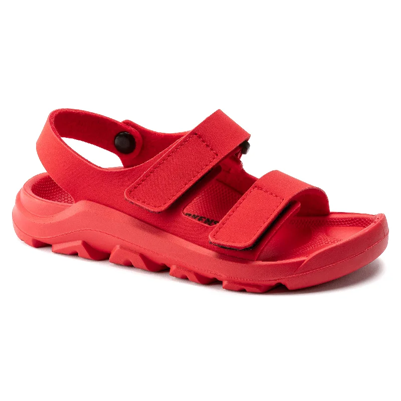 Birkenstock Kids Mogami Hook & Loop red textile