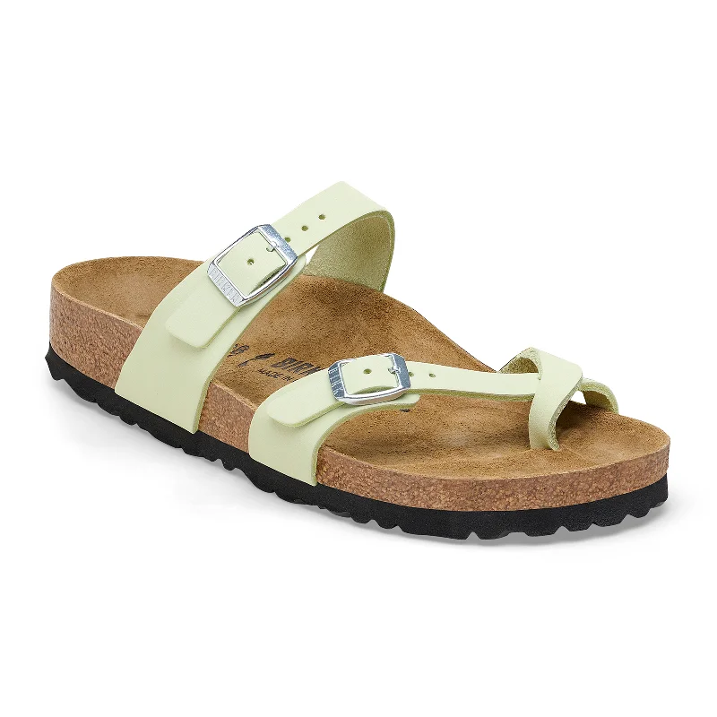 Birkenstock Mayari Sandal (Women) - Faded Lime Nubuck