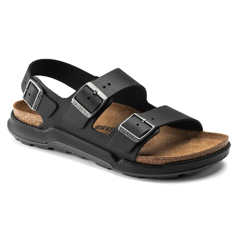 Birkenstock Men's Milano Rugged black oiled leather