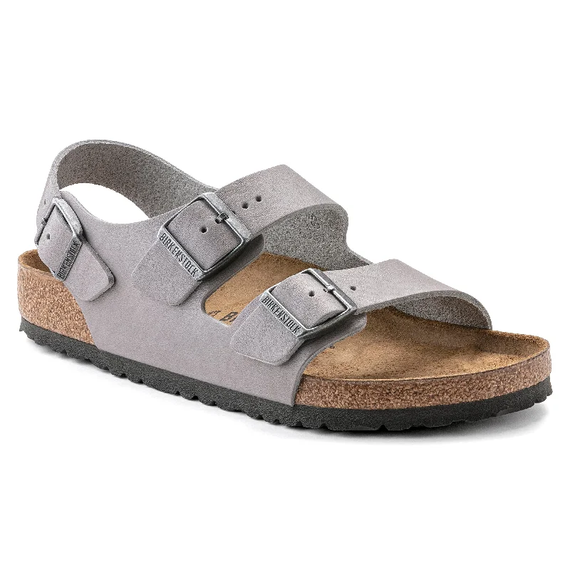 Birkenstock Milano stone coin vintage leather