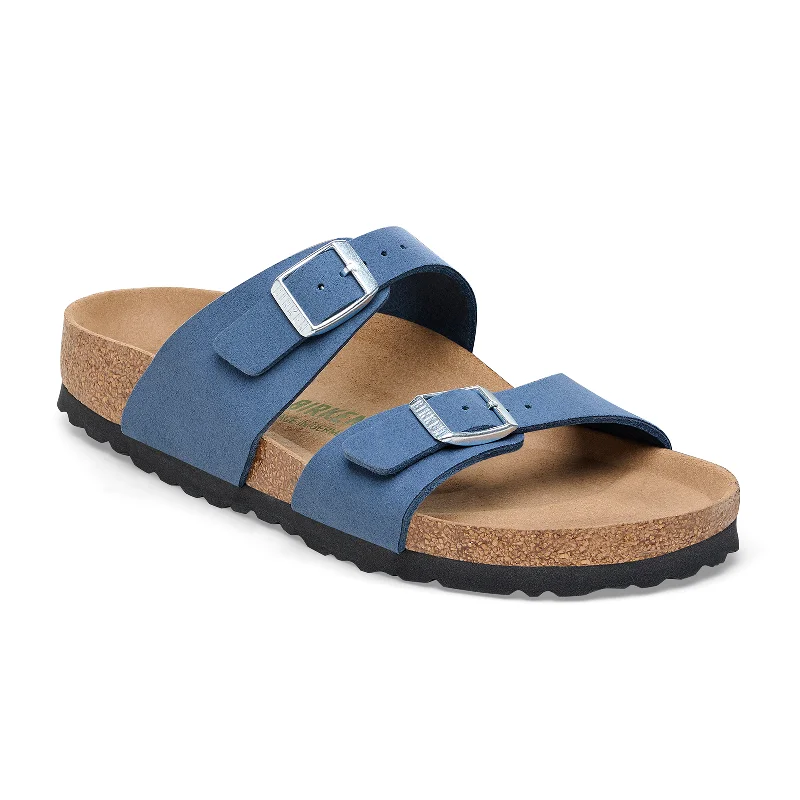 Birkenstock Sydney Vegan Slide Sandal (Women) - Silky Elemental Blue Birki