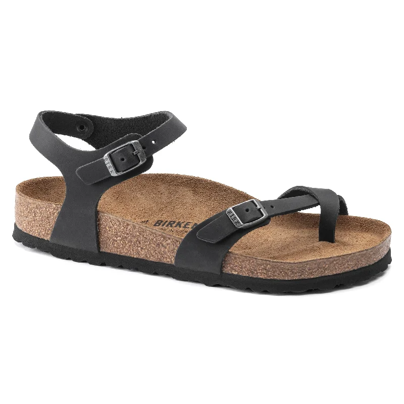 Birkenstock Taormina black oiled leather