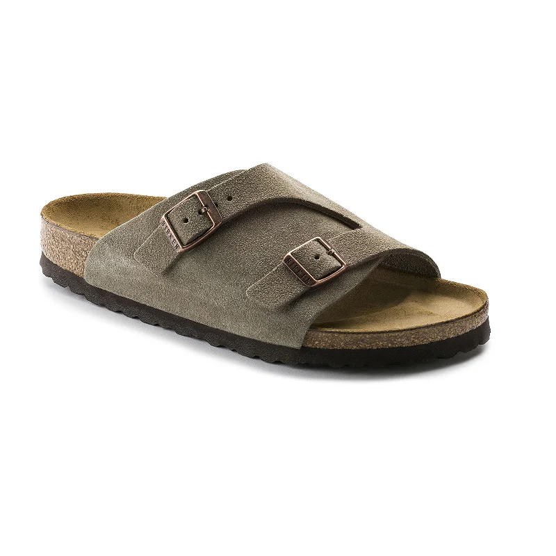 Birkenstock Zurich Narrow Slide Sandal (Women) - Taupe Suede