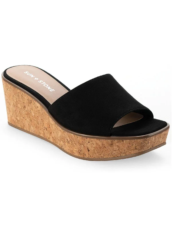 Charlottee Womens Cork Wedge Sandals