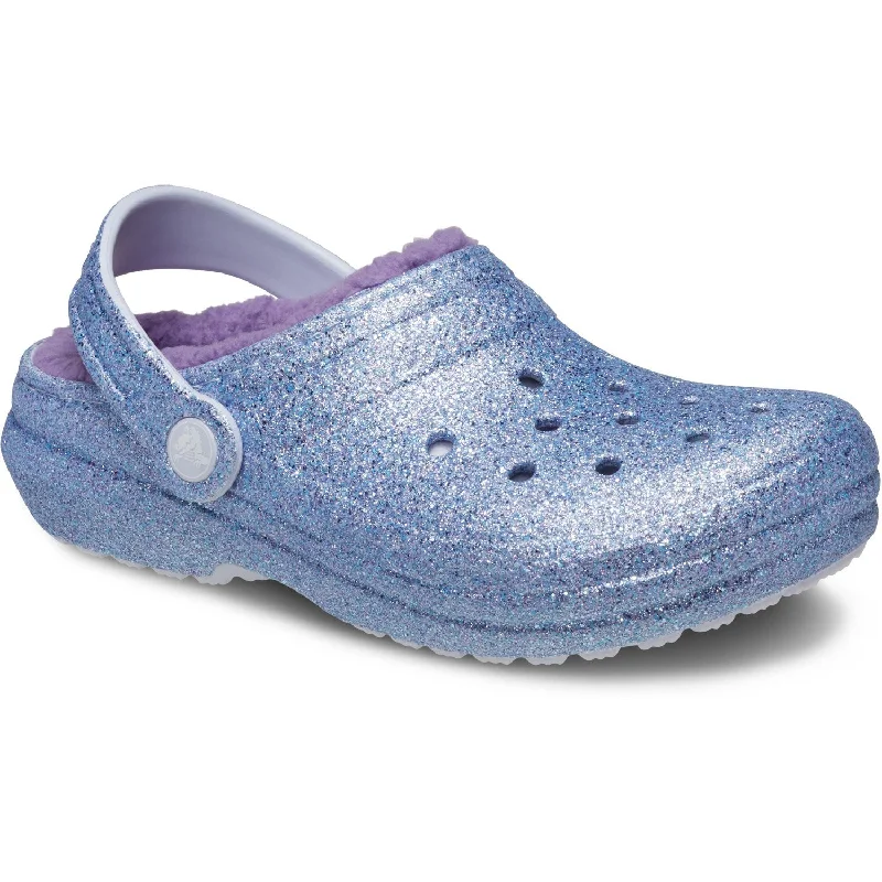 Crocs Frosted Glitter Classic Lined Glitter Clog