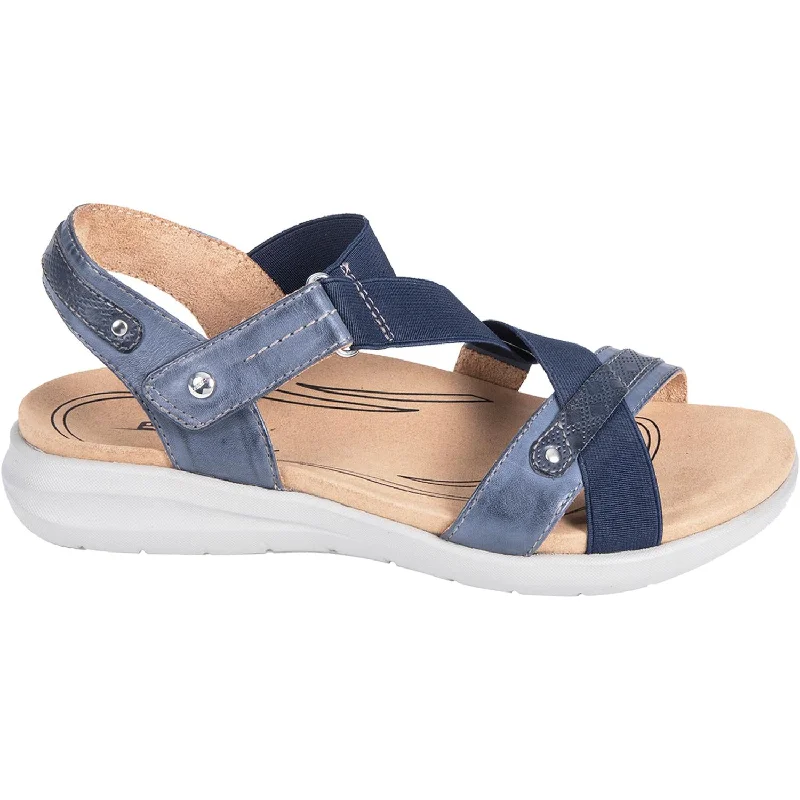 Women's Earth Bali Indigo Blue Leather