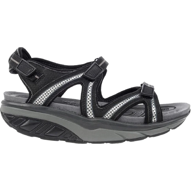 Women's MBT Lila Sport Sandal Black/Charcoal Synthetic