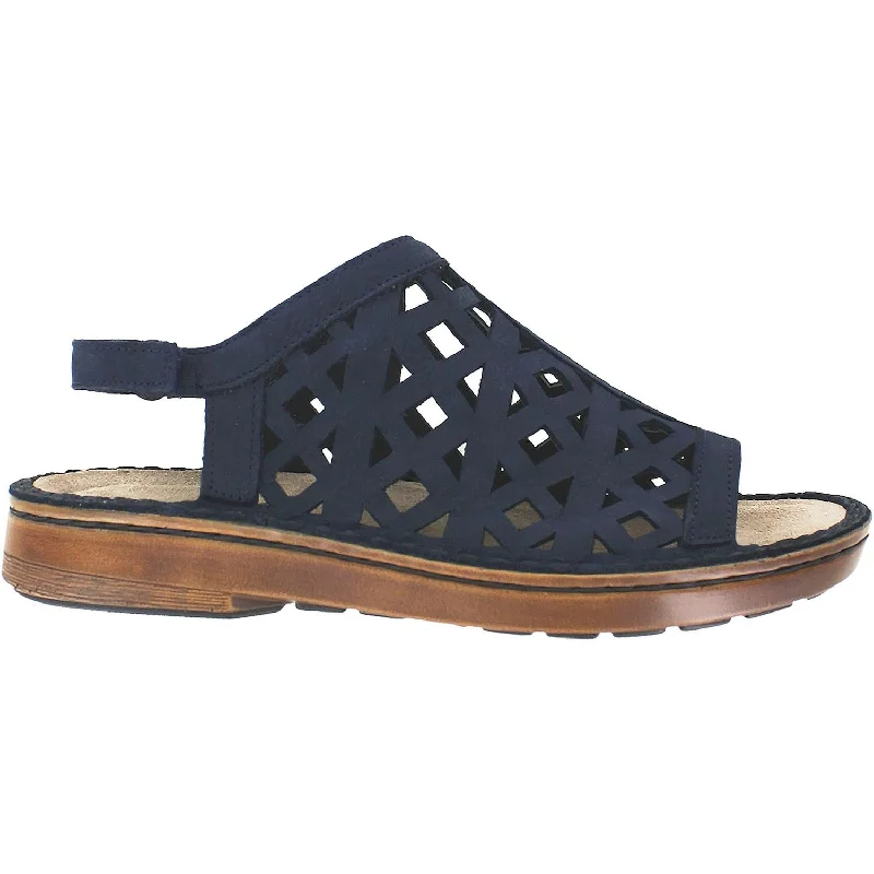 Women's Naot Amadora Navy Velvet Nubuck