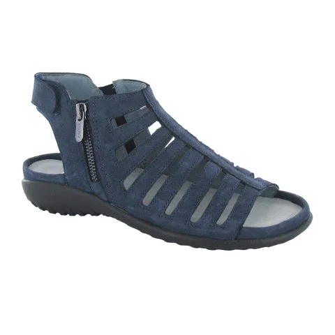 Naot Pitau Backstrap Sandal (Women) - Navy Velvet Nubuck