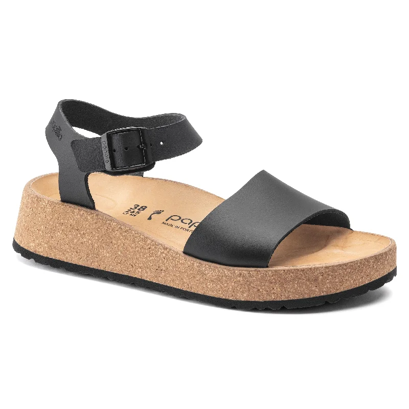 Papillio Glenda black leather by Birkenstock