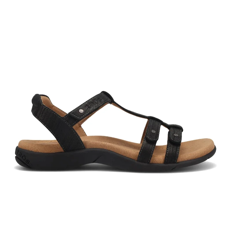 Taos Trophy 2 Backstrap Sandal (Women) - Black Emboss