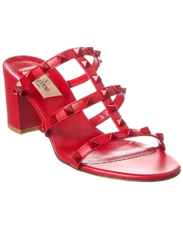 Valentino Rockstud Caged 60 Leather Sandal