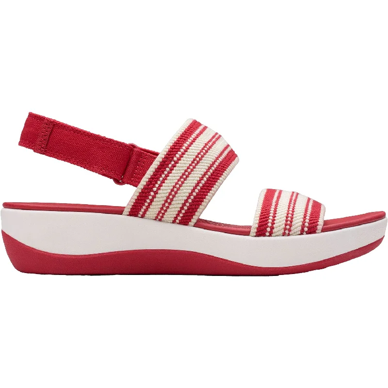 Women's Clarks CS Arla Stroll Cherry Combi Knit Synthetic