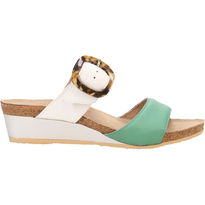 Women's Naot Kingdom Soft Jade/Soft White Leather