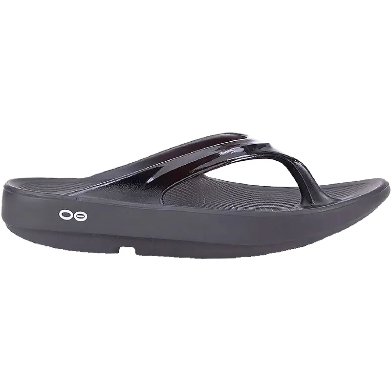 Women's OOFOS OOlala Black Synthetic