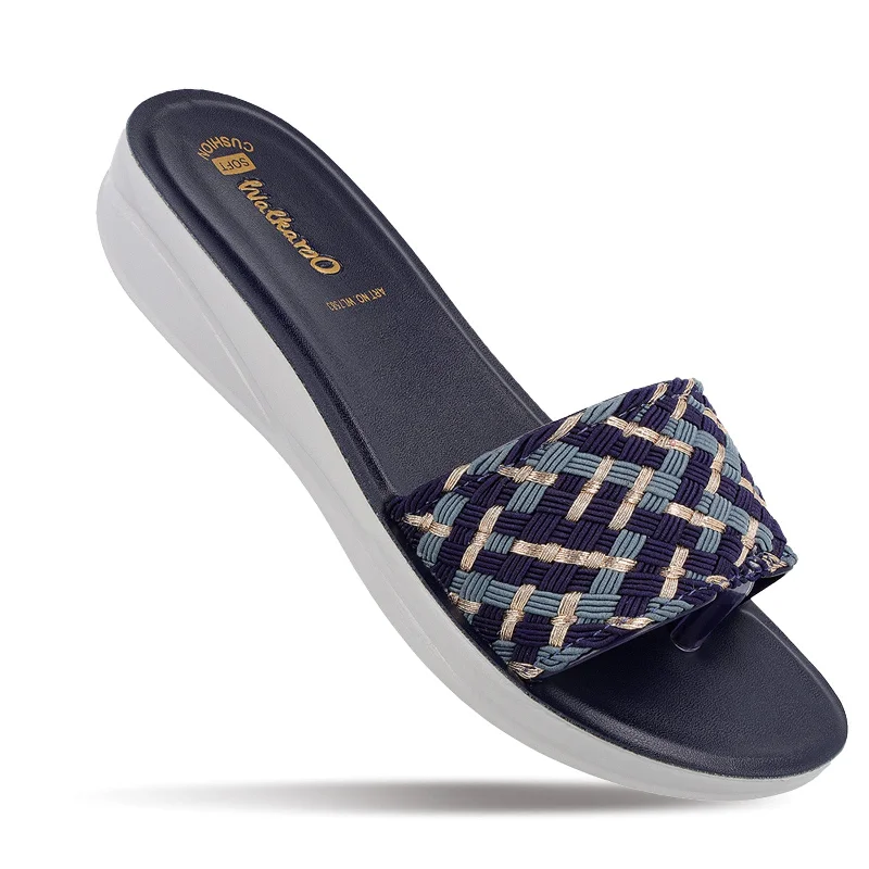 Women's Slide Sandals  - WL7583 Navy Blue