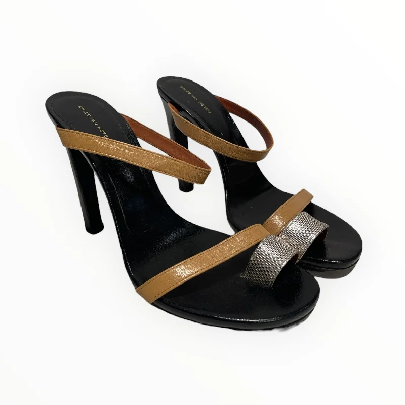 DRIES VAN NOTEN/Heels/EU 38.5/BLK/