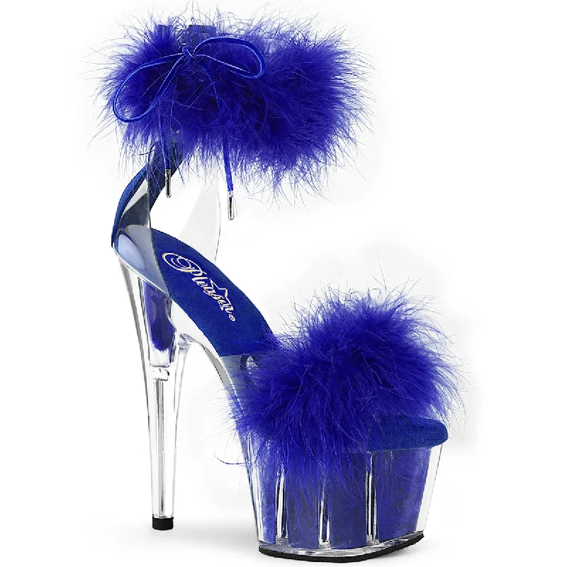 Clear-Royal Blue Fur/Matching