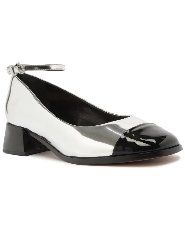 Schutz Dorothy Casual Leather & Patent Pump