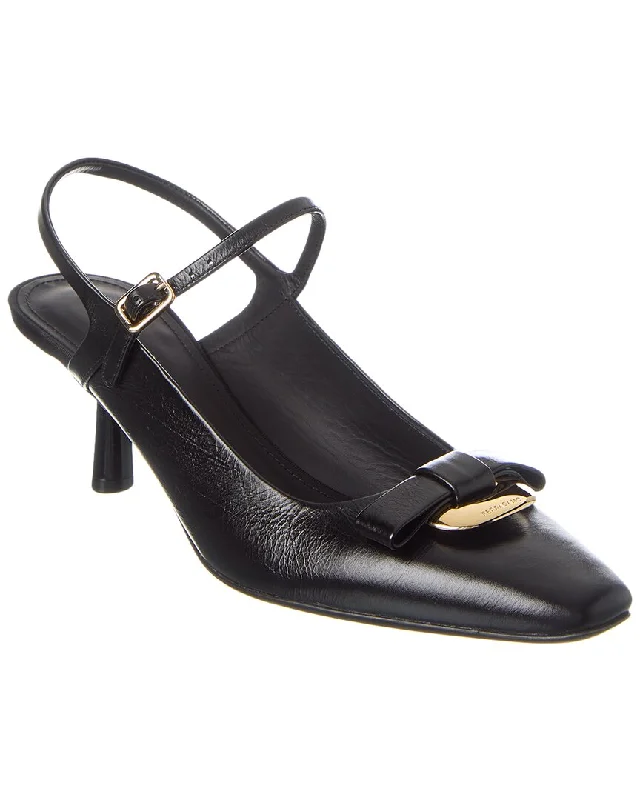 Ferragamo Ophelia Leather Slingback Pump