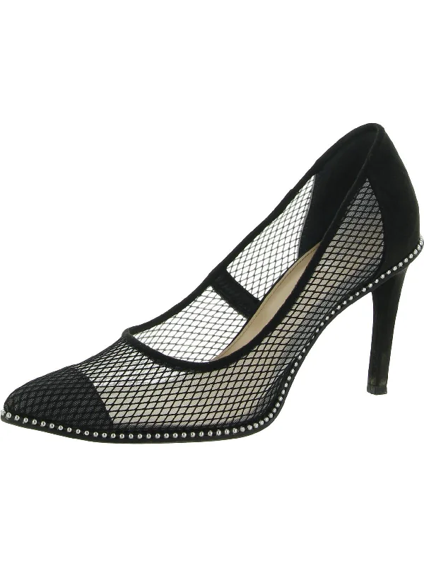 Binsa Womens Embellished Mesh Pumps