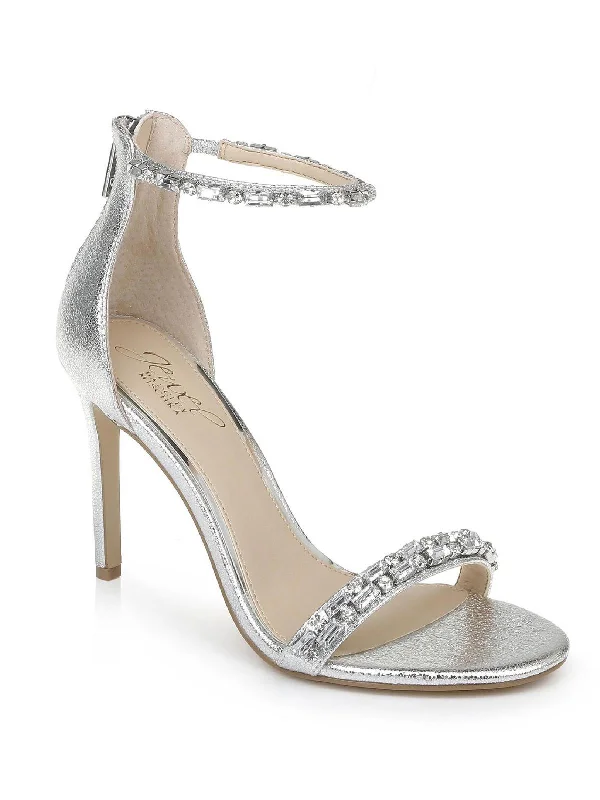 Campbell Womens Jeweled Stiletto Ankle Strap