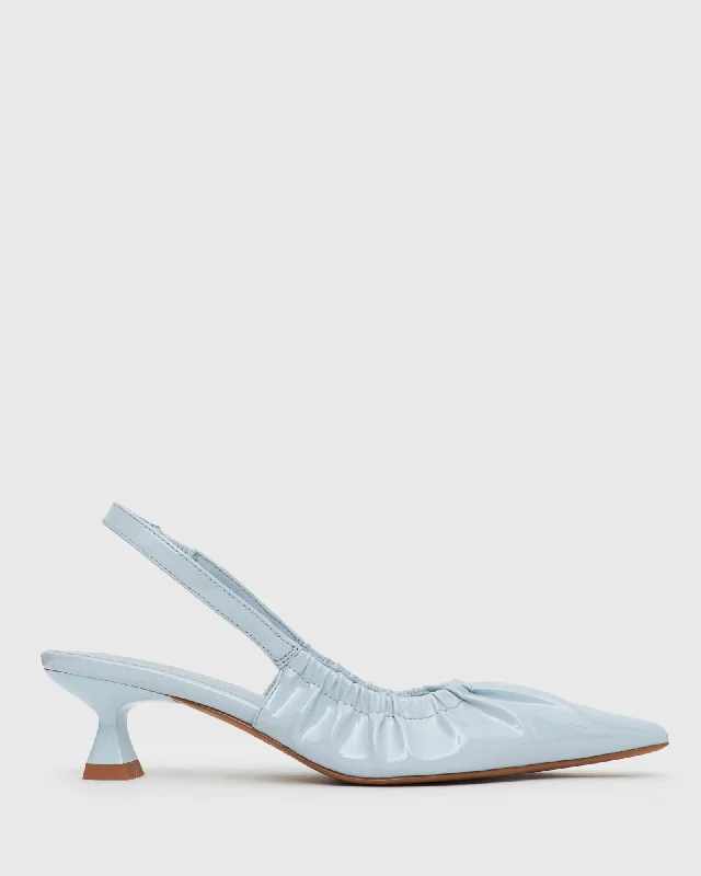 DIVINE Ruched Slingback Pumps