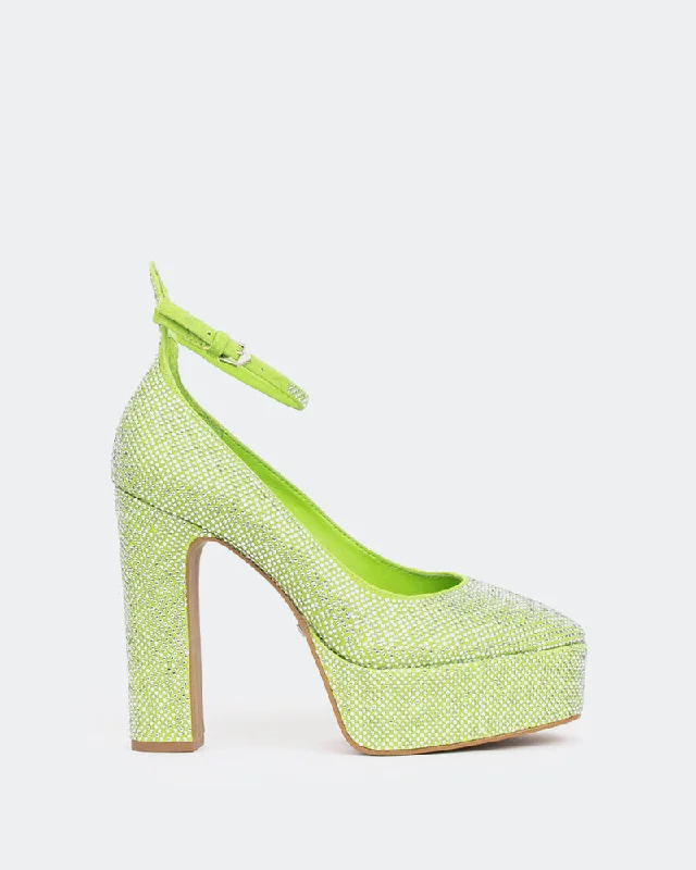 Jayne, Green Suede/Suède Vert