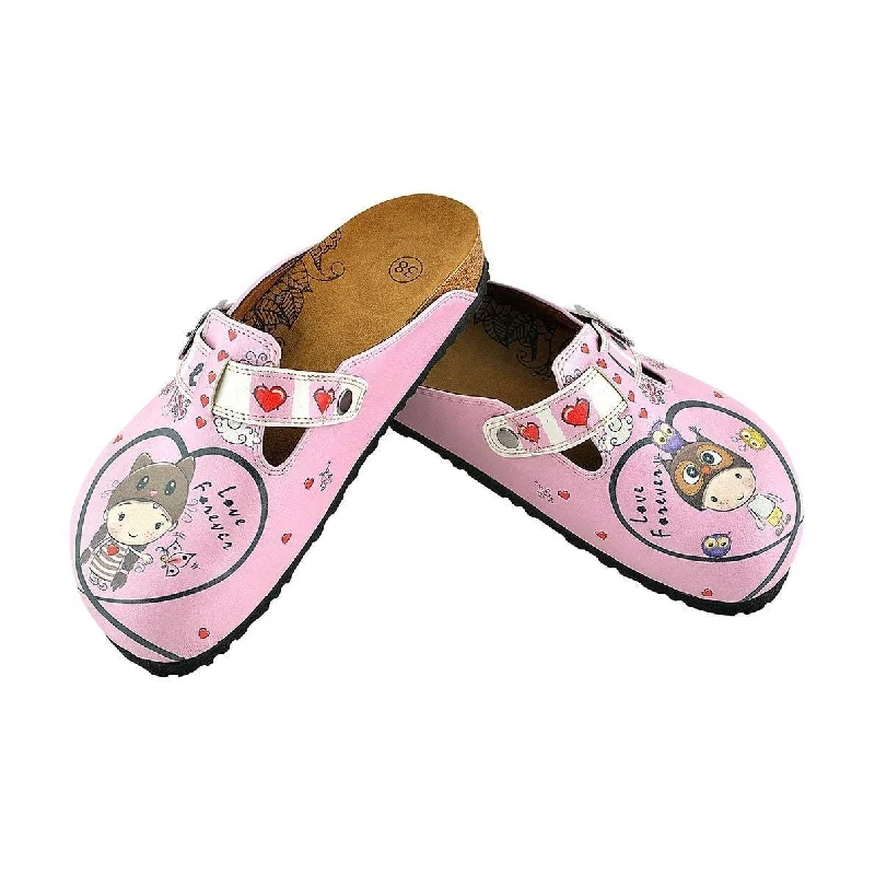 Pink Love Forever Clogs WCAL339