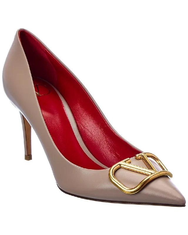 Valentino VLogo 80 Leather Pump